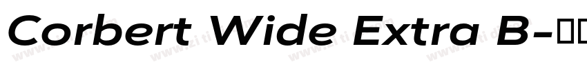 Corbert Wide Extra B字体转换